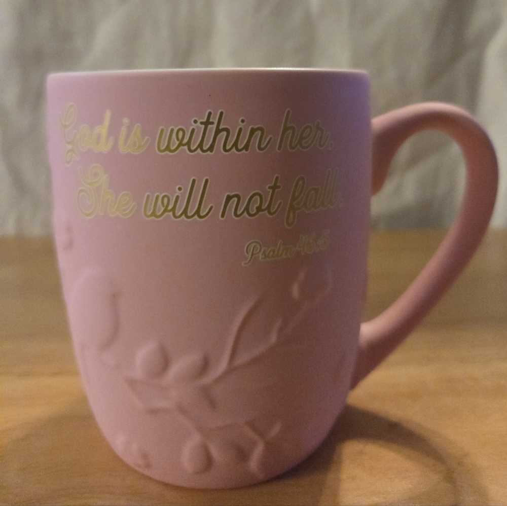Petal And Pearl Soft Pink Inspirational Mug